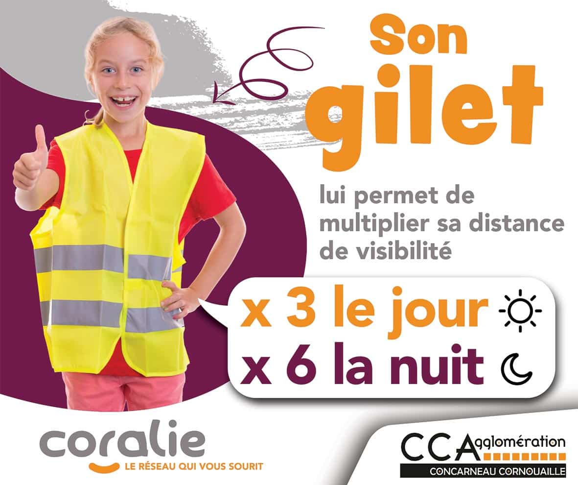 Panneau - Gilet de sécurité haute visibilité obligatoire